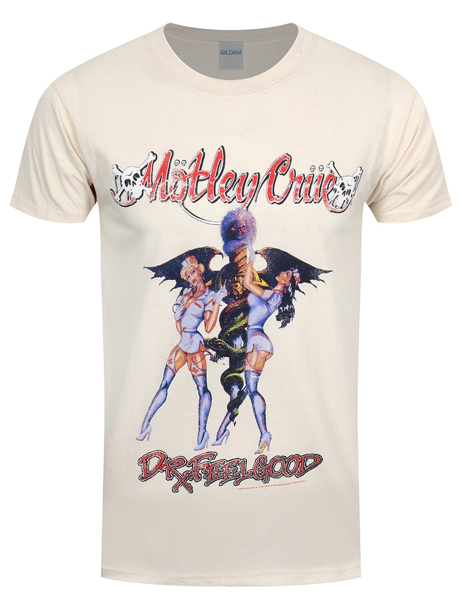 Motley Crue Vintage Dr Feelgood Men's Sand T-Shirt