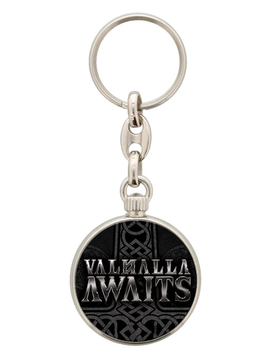 Valhalla Awaits Circular Keyring