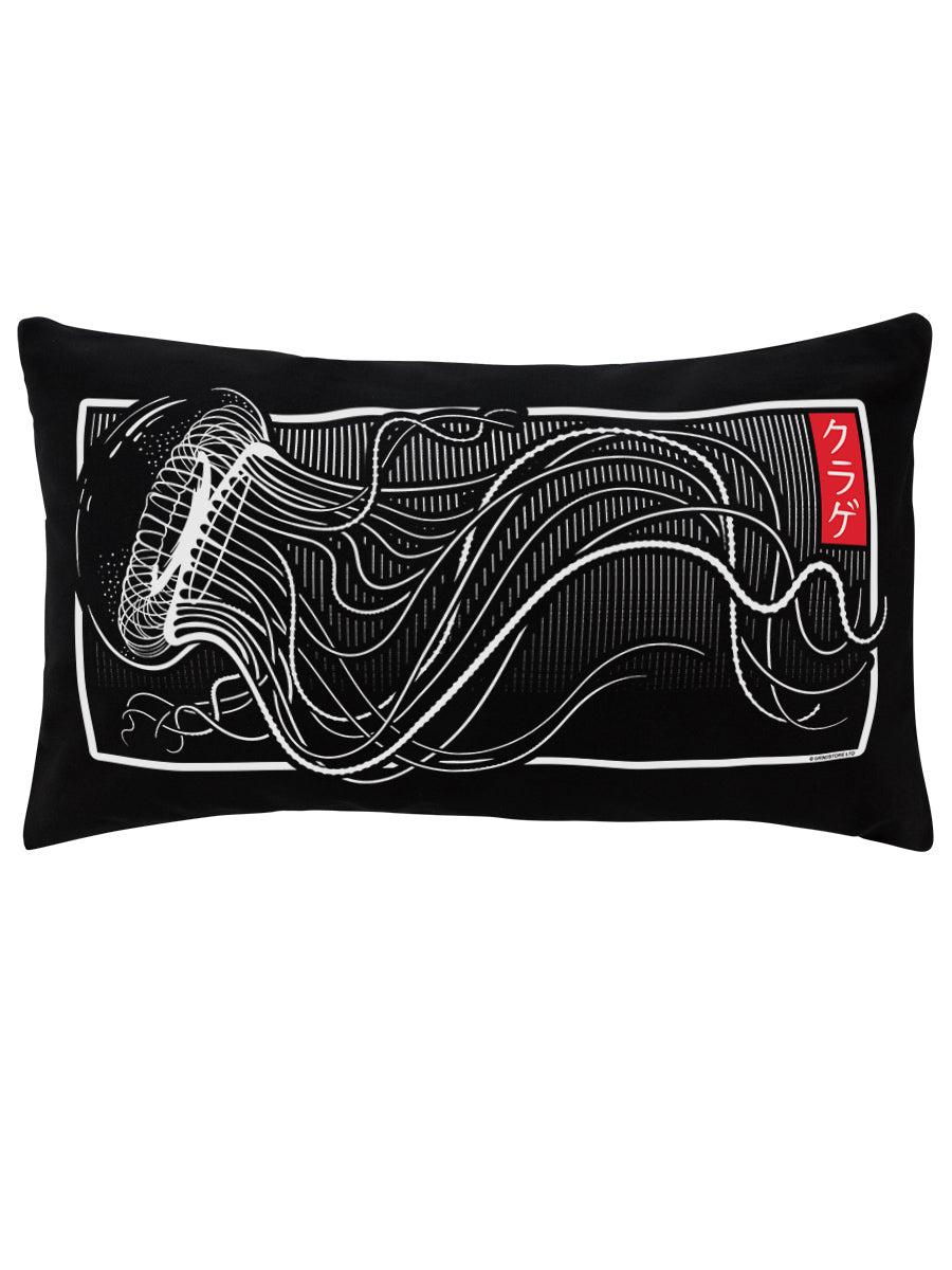 Unorthodox Collective Oriental Medusa Black Rectangular Cushion