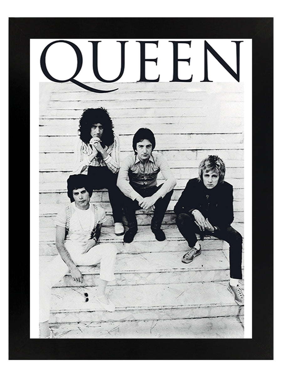 Queen Brazil 81 Black Wooden Framed Poster