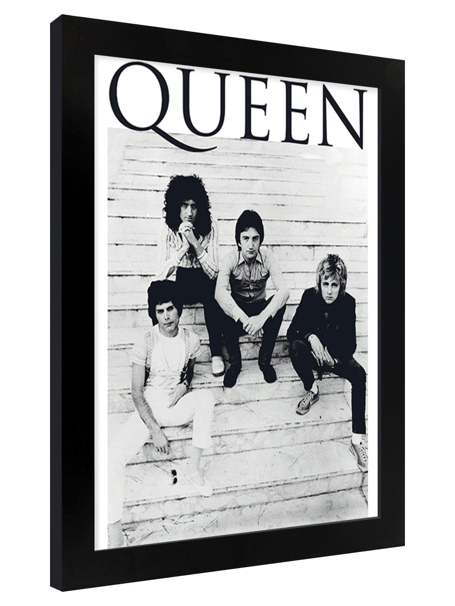 Queen Brazil 81 Black Wooden Framed Poster
