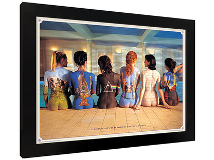 Pink Floyd Back Catalogue Black Wooden Framed Poster