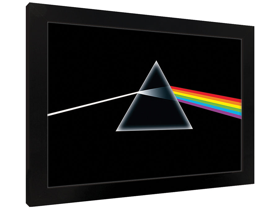 Pink Floyd Dark Side of the Moon Black Wooden Framed Poster