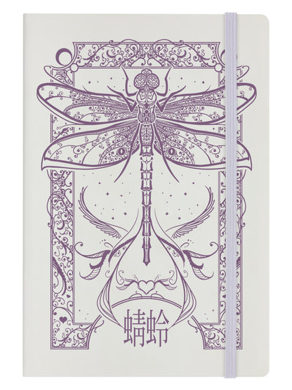 Cryptic Dragonfly Cream A5 Hard Cover Notebook