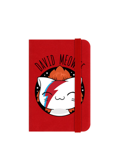 V. I. Pets David Meowie Mini Red Notebook