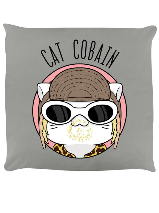 V. I. Pets Cat Cobain Pale Grey Cushion