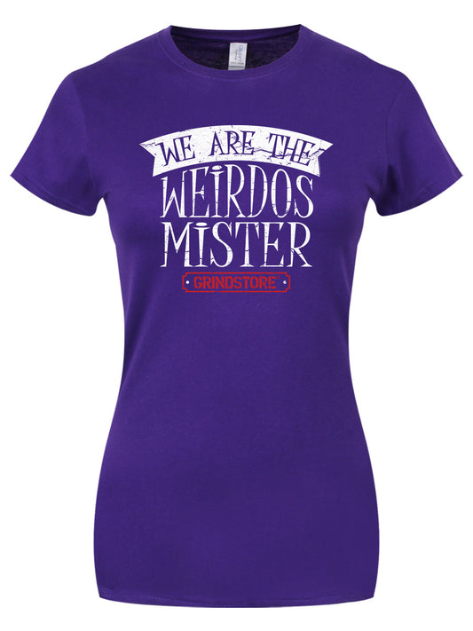 Grindstore We Are The Weirdos Mister Ladies Purple T-Shirt