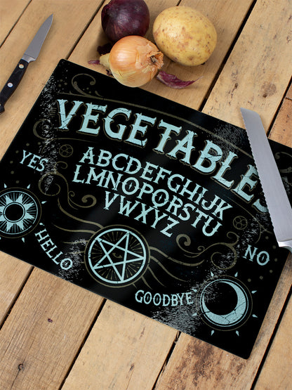 Vegetables Ouija Glass Rectangular Chopping Board