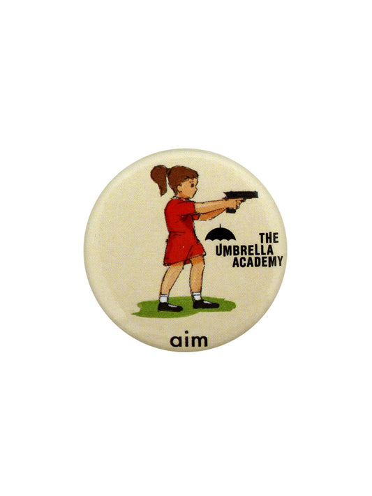 The Umbrella Academy Aim Button Badge