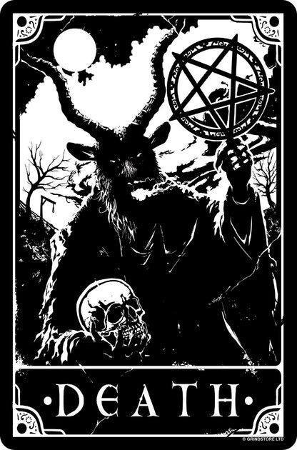 Deadly Tarot - Death Greet Tin Card