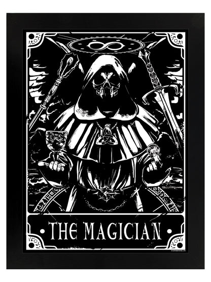 Deadly Tarot - The Magician Black Wooden Framed Prin