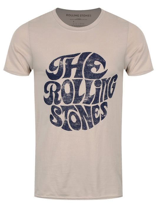 Rolling Stones Vintage 70s Logo Men's Sand T-Shirt