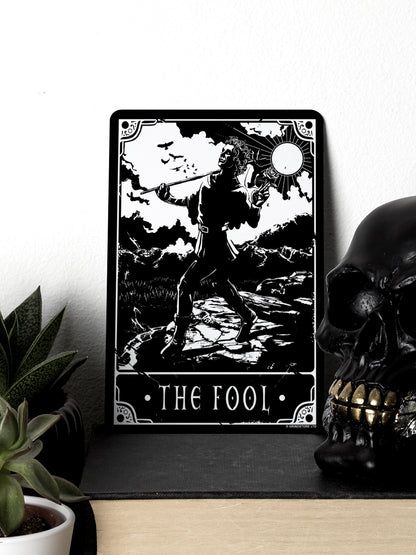 Deadly Tarot - The Fool Greet Tin Card