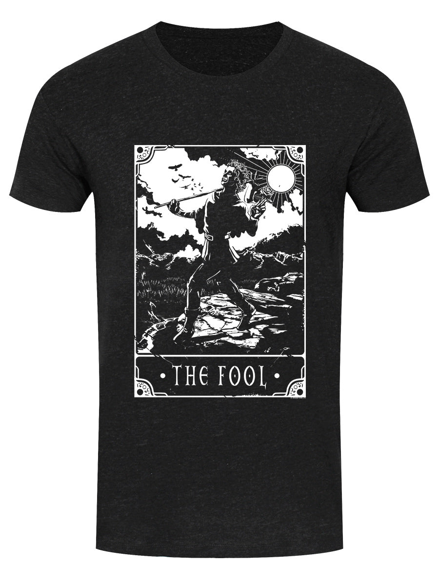 Deadly Tarot - The Fool Men's Heather Black Denim T-Shirt