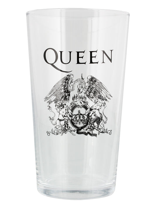 Queen Crest Beer Glass