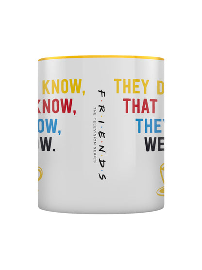 Friends We Know Yellow Coloured Inner Mug