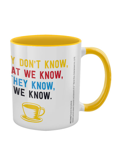 Friends We Know Yellow Coloured Inner Mug