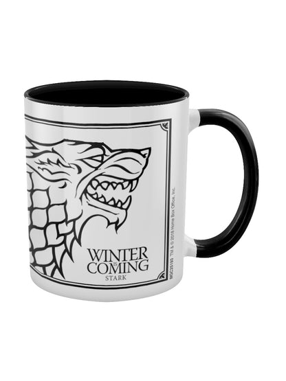 Game of Thrones Stark Black Coloured Inner Mug