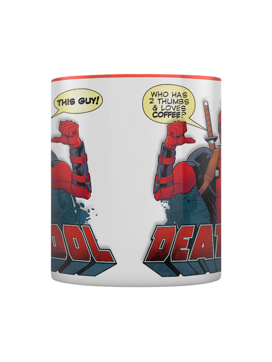 Deadpool 2 Thumbs Red Coloured Inner Mug