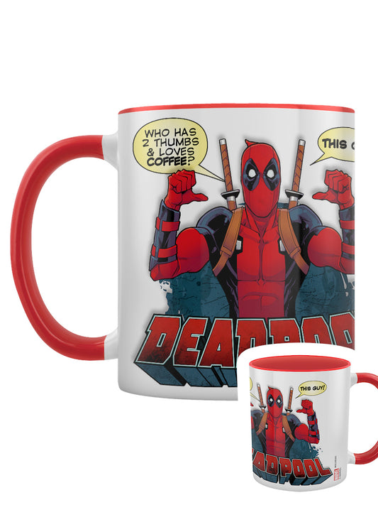 Deadpool 2 Thumbs Red Coloured Inner Mug