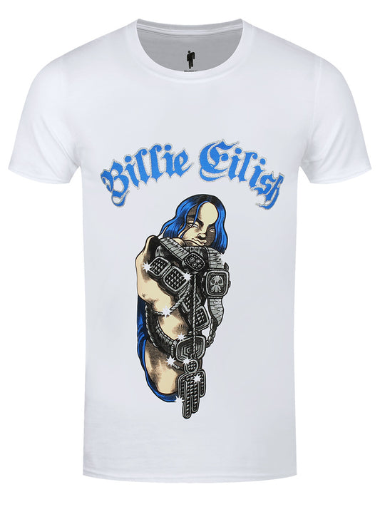 Billie Eilish Bling Men's White T-Shirt