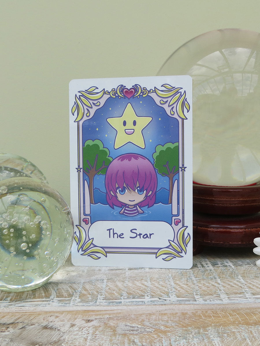 Deadly Tarot Kawaii - The Star Greet Tin Card