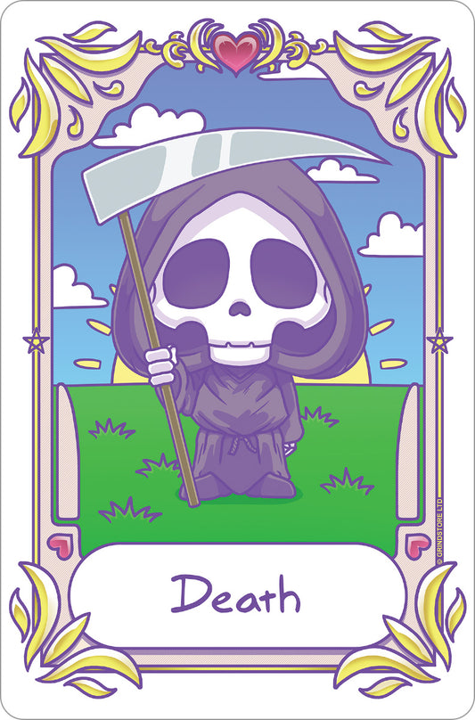Deadly Tarot Kawaii - Death Greet Tin Card