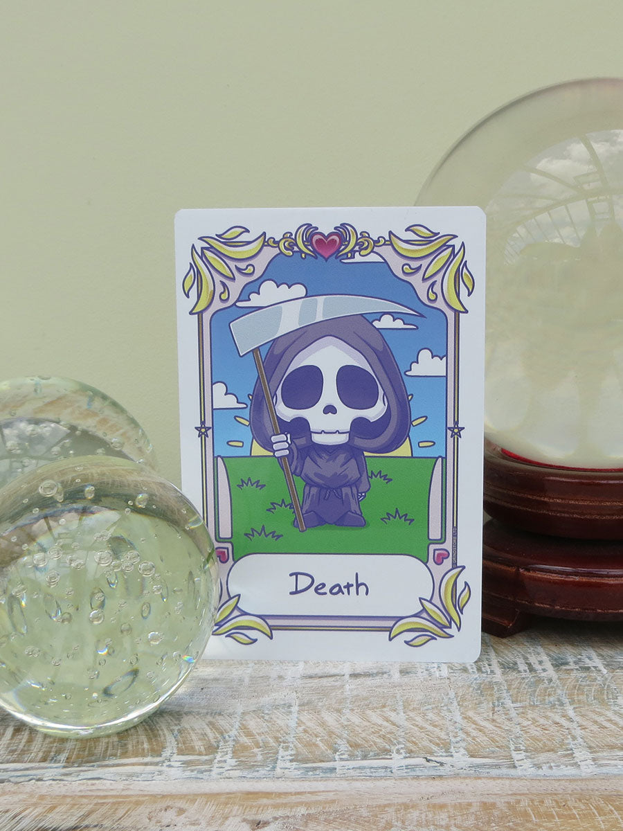 Deadly Tarot Kawaii - Death Greet Tin Card