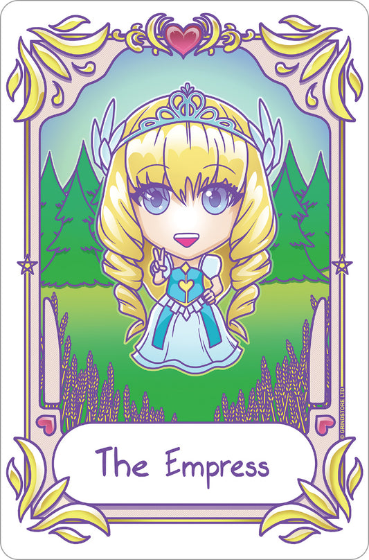Deadly Tarot Kawaii The Empress Greet Tin Card