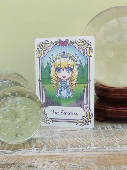 Deadly Tarot Kawaii The Empress Greet Tin Card