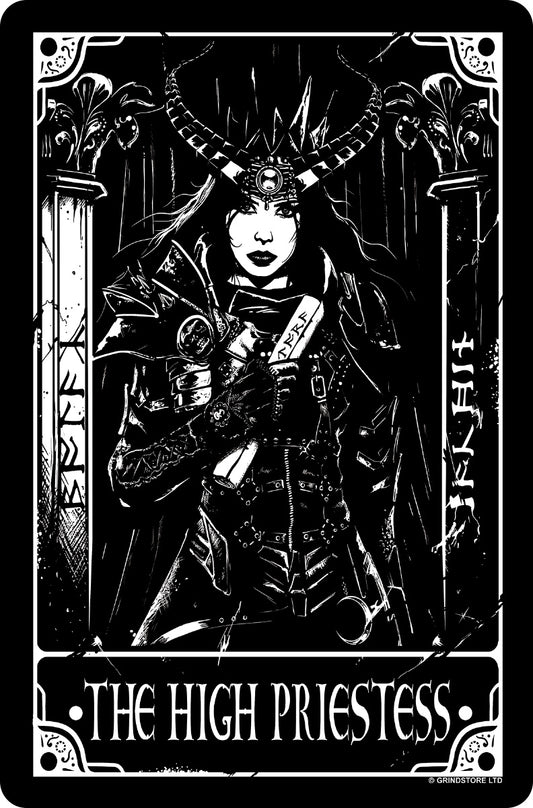 Deadly Tarot The High Priestess Greet Tin Card