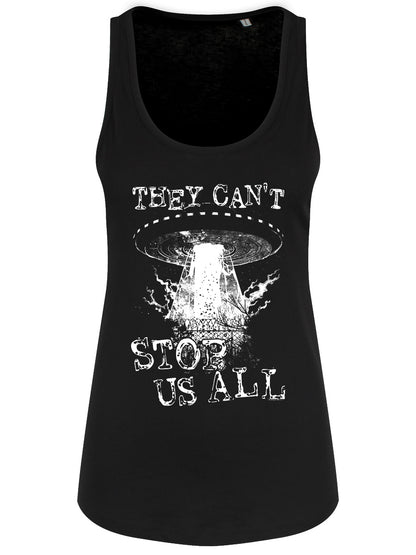 They Can't Stop Us All UFO Ladies Black Floaty Tank