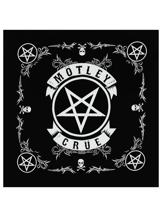 Motley Crue Pentagram Bandana