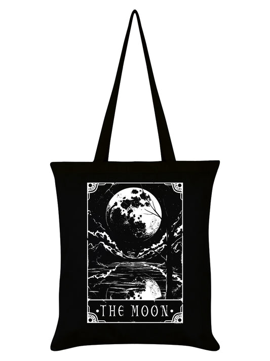 Deadly Tarot - The Moon Black Tote Bag