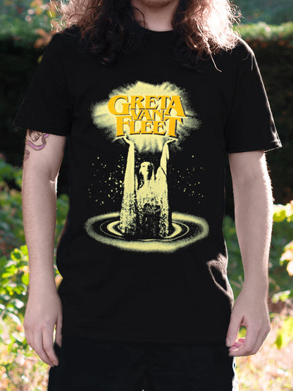 Greta Van Fleet Cinematic Lights Men's Black T-Shirt