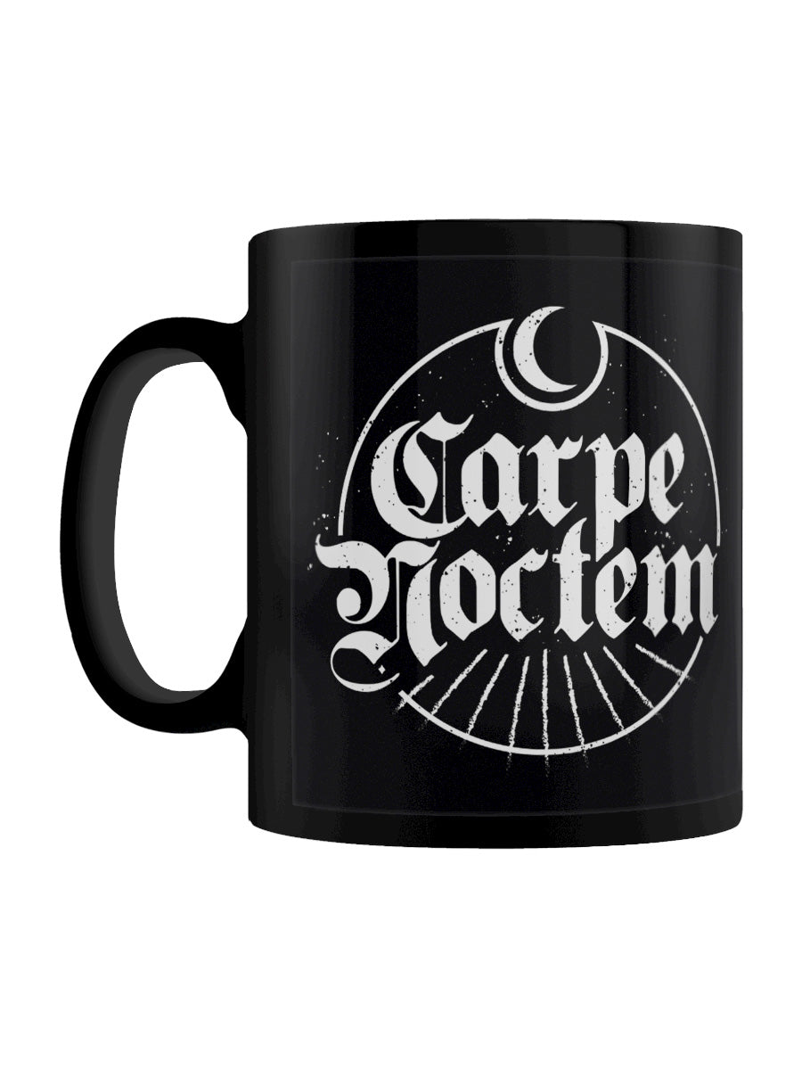 Carpe Noctem Seize The Night Black Mug