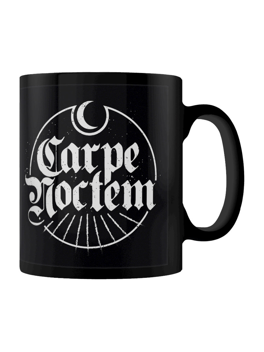 Carpe Noctem Seize The Night Black Mug