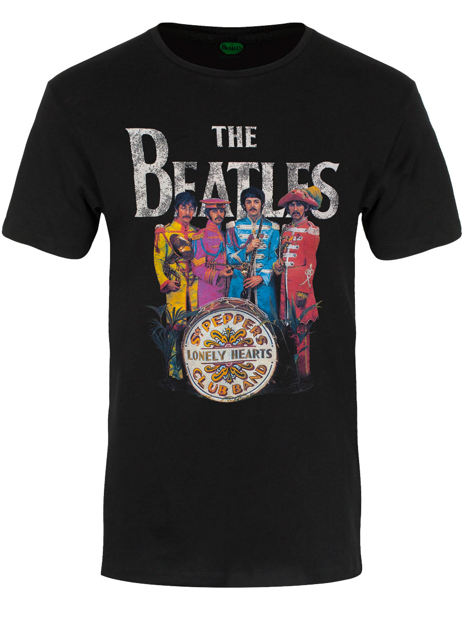 Beatles Sgt Pepper Men's Black T-Shirt