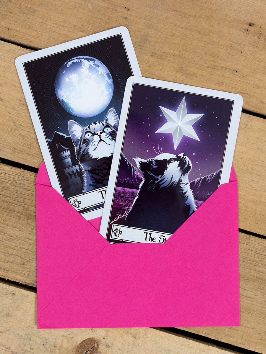 Deadly Tarot Felis The Star Greet Tin Card