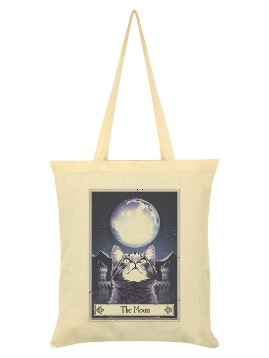 Deadly Tarot Felis - The Moon Cream Tote Bag