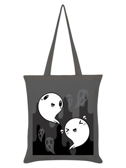 Happy Spooks Graphite Grey Tote Bag