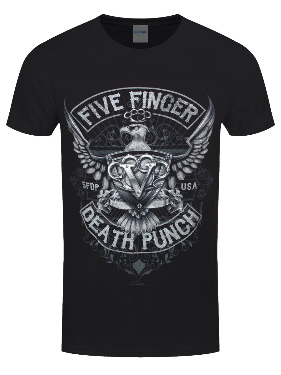 Five Finger Death Punch Eagle Men's Black T-Shirt