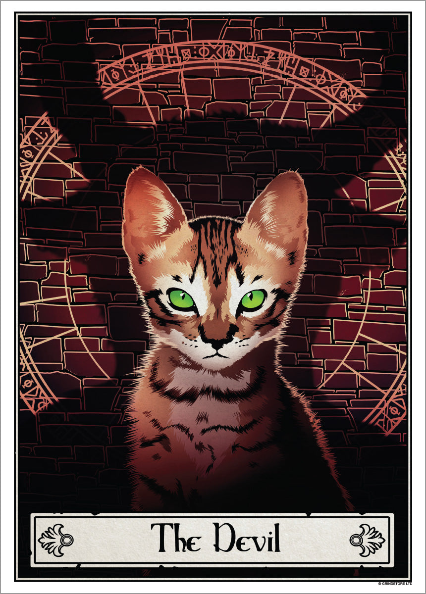 Deadly Tarot Felis - The Devil Mini Poster