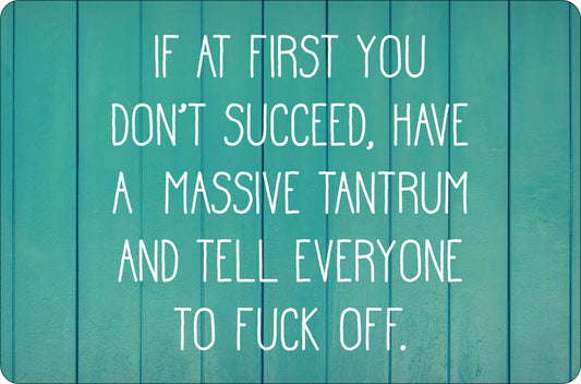 Have A Tantrum And Tell Everyone To Fuck Off Greet Tin Card