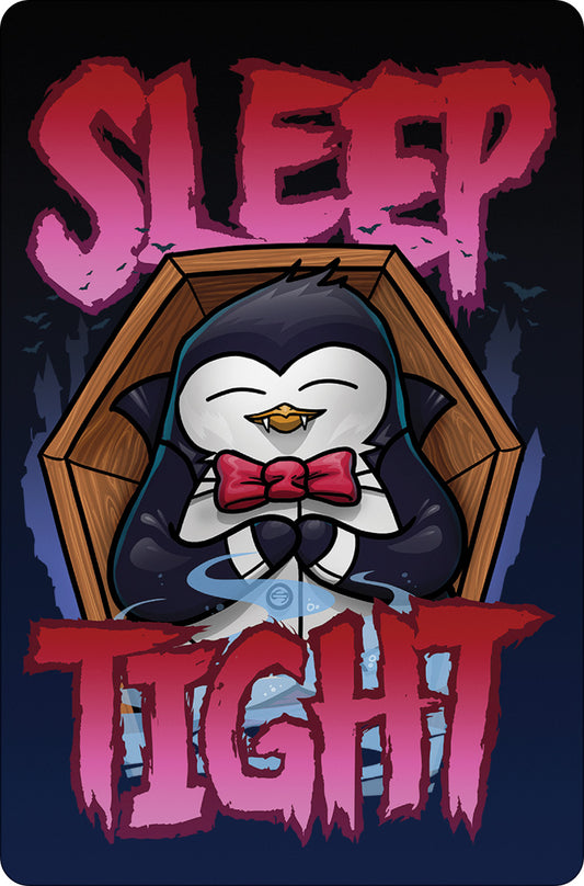 Psycho Penguin Sleep Tight Greet Tin Card