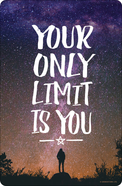 Your Only Limit Is You Greet Tin Card