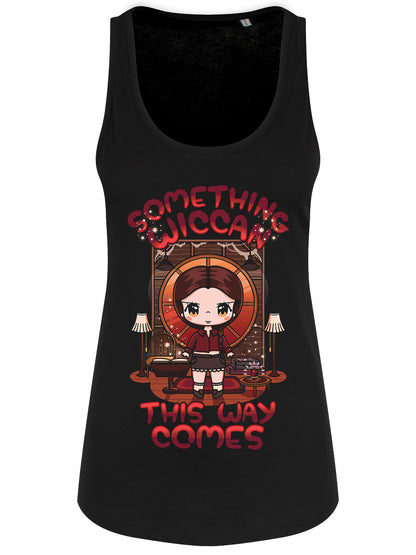 Mio Moon Something Wiccan This Way Comes Ladies Black Floaty Tank