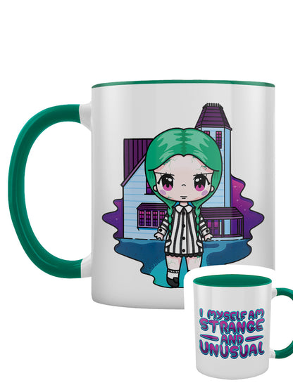 Mio Moon I Myself Am Strange & Unusual Green Inner 2-Tone Mug