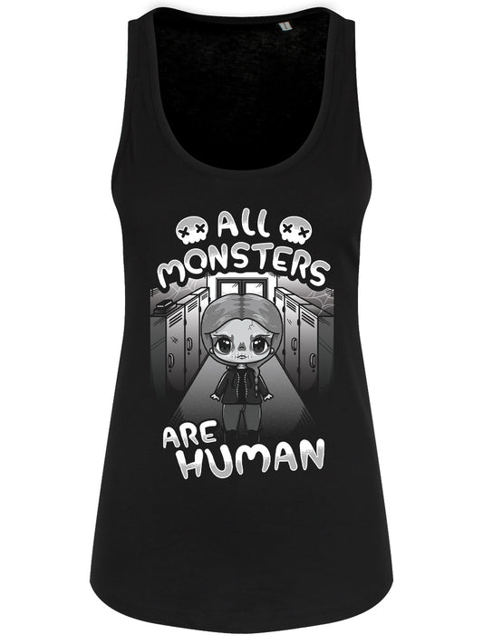 Mio Moon All Monsters Are Human Ladies Black Floaty Tank