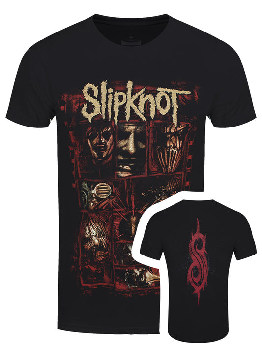 Slipknot Sketch Boxes Men's Black T-Shirt